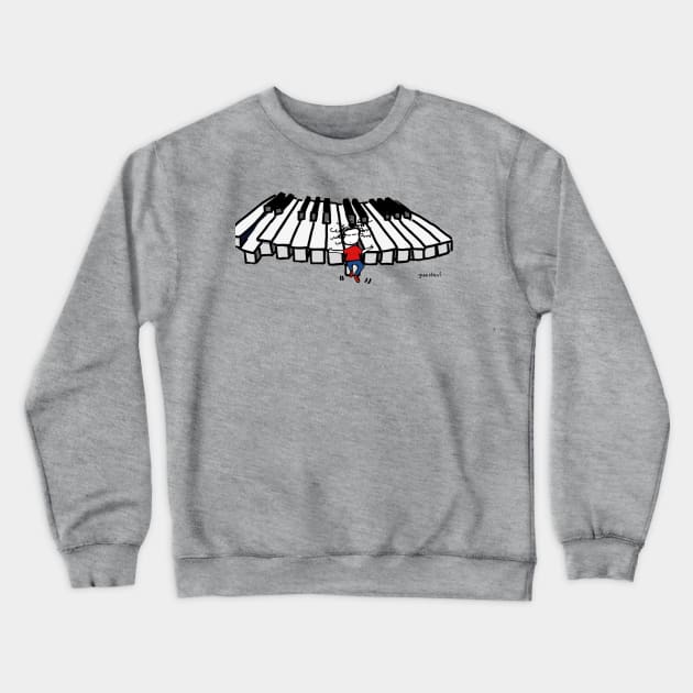 Flying piano Crewneck Sweatshirt by Guastevi